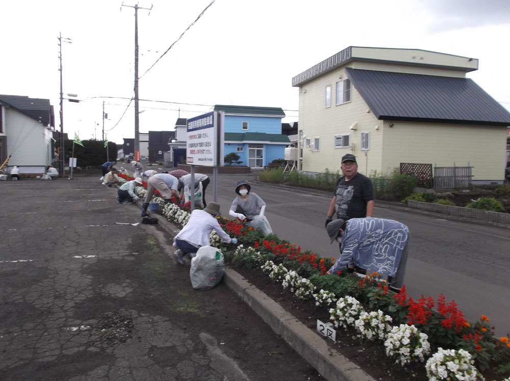 花壇整備お疲れさまでした (2024年8月24日)