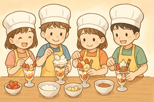 お菓子作り体験会(江別地区青少年育成会)